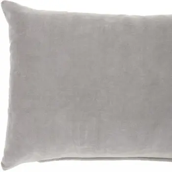 Solid Gray Casual Throw Pillow