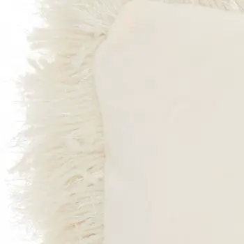 14" X 20" Cream Throw Pillow