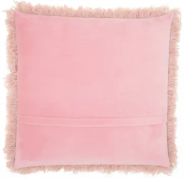 20" Plush Rose Shag Accent Throw Pillow