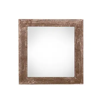 10" x 10" Brown Solid Wood Hanging Picture Frame