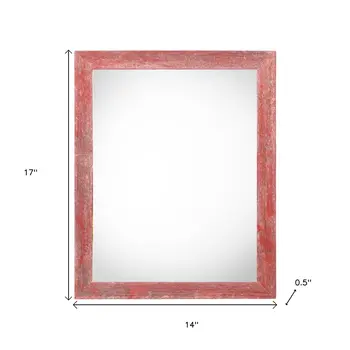 11" x 14" Red Solid Wood Hanging Picture Frame