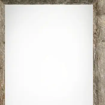 12" x 16" Gray Solid Wood Hanging Picture Frame