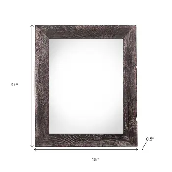 12" x 18" Black Solid Wood Hanging Picture Frame