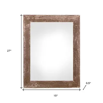 12" x 24" Espresso Solid Wood Hanging Picture Frame