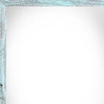 20" x 24" Blue Solid Wood Hanging Picture Frame