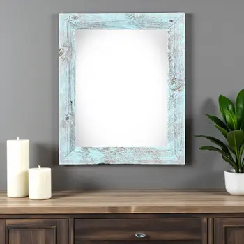 20" x 24" Blue Solid Wood Hanging Picture Frame
