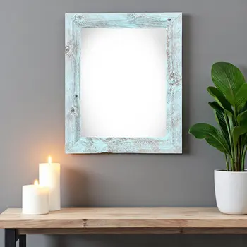 20" x 30" Blue Solid Wood Hanging Picture Frame