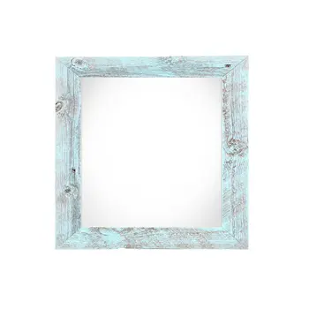 4" x 4" Blue Solid Wood Tabletop Picture Frame