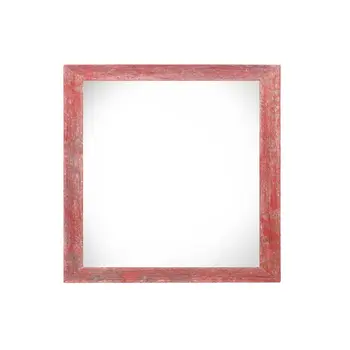 6" x 6" Red Solid Wood Tabletop Picture Frame