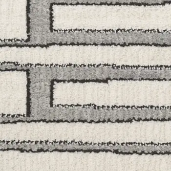 Navy And White Stitched Square Pattern Cotton Throw Blanket