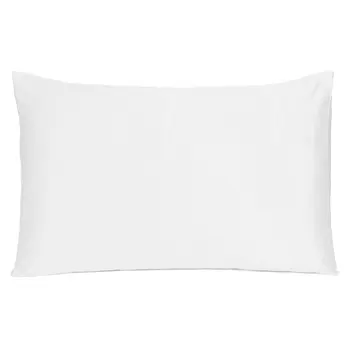 White Dreamy Set Of 2 Silky Satin King Pillowcases
