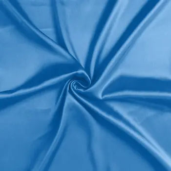 Set of Two Bright Blue Dreamy Silky Satin King Pillowcases