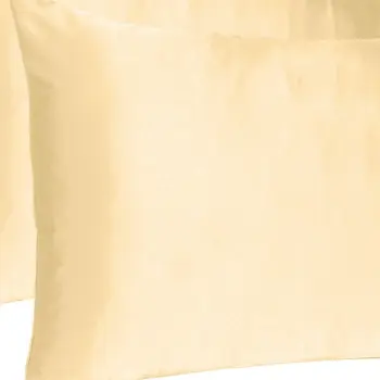 Pale Peach Dreamy Set Of 2 Silky Satin King Pillowcases