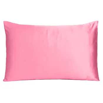Pink Rose Dreamy Set Of 2 Silky Satin King Pillowcases