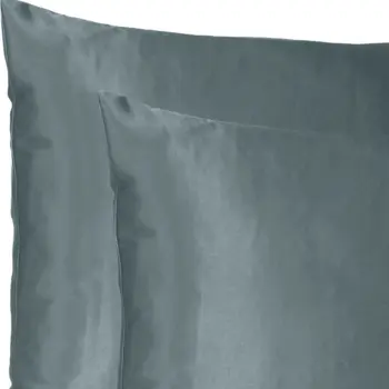 Two Piece Gray Satin