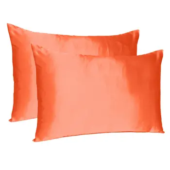 Poppy Dreamy Set Of 2 Silky Satin Standard Pillowcases