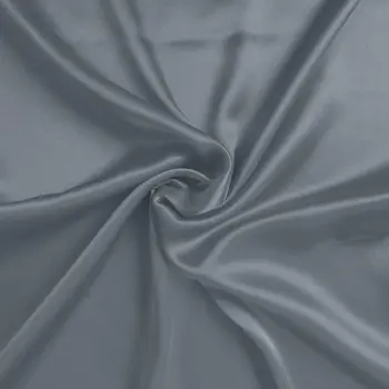 Set Of Two Dark Gray Dreamy Silk Satin Standard Pillowcases
