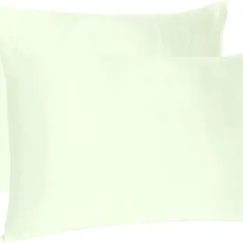 Ivory Dreamy Set Of 2 Silky Satin Queen Pillowcases