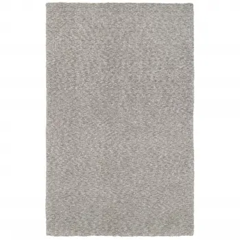 5' X 7' Modern Shaggy Soft Gray Indoor Area Rug