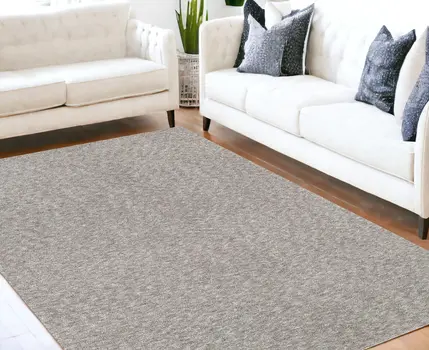 5' X 7' Modern Shaggy Soft Gray Indoor Area Rug