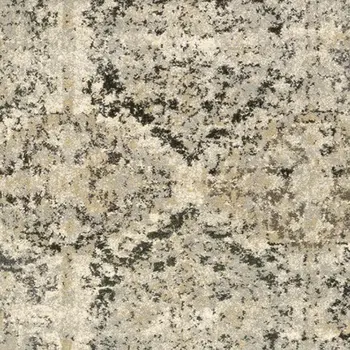 2' X 8' Ivory And Gray Floral Trellis Indoor Runner Rug