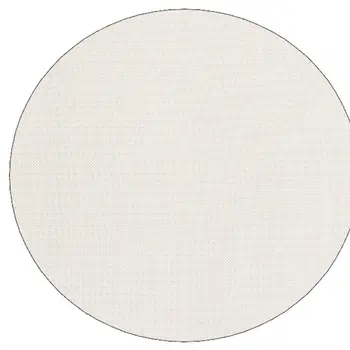 8" Round Standard Beige Non Slip Rug Pad