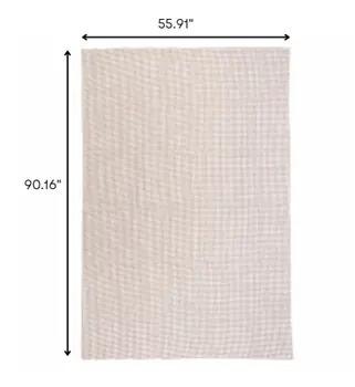 5' x 8' Brown Polyester Indoor Outdoor Rug Pad