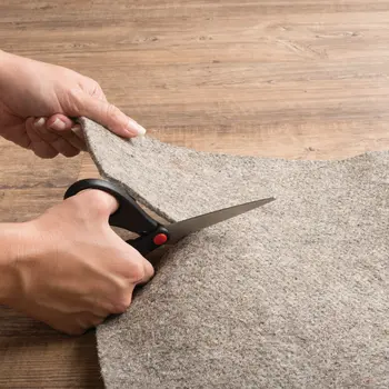 6" Round Grey Non Slip Rug Pad