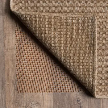 8' Round Brown Polyester Indoor Outdoor Rug Pad