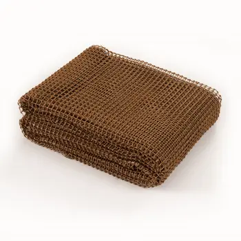 8' Round Brown Polyester Indoor Outdoor Rug Pad