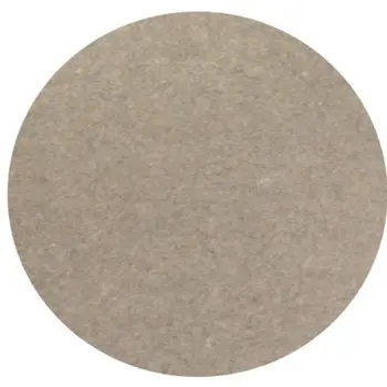 8' Round Gray Plastic Rug Pad