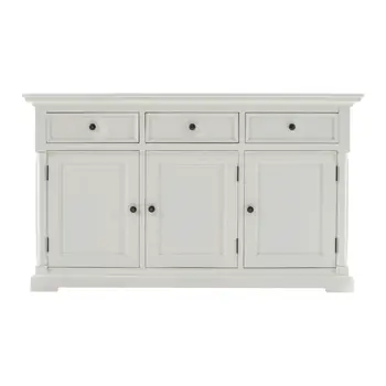Modern Farm White Three Door Buffet Server