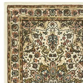 8' Beige And Ivory Runner Rug