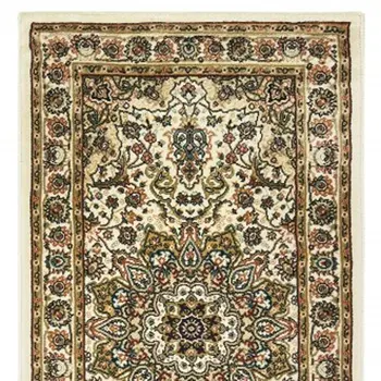 8' Beige And Ivory Runner Rug