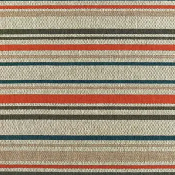 10' X 13' Blue And Gray Striped Indoor Outdoor Area Rug