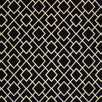 10' X 13' Black And Ivory Diamond Area Rug