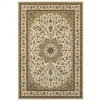 2' X 3' Beige And Ivory Area Rug