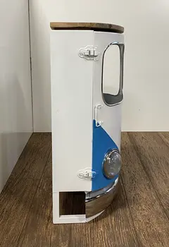 Peace Out Blue Retro Nightstand