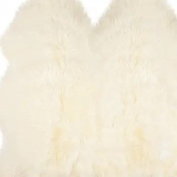 3' X 5' Trio Natural Sheepskin Area Rug