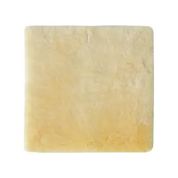 17" Square Natural Off White Medical Grade Sheepskin Chair Pad