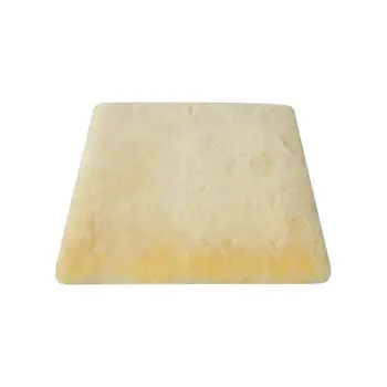 17" Square Natural Off White Medical Grade Sheepskin Chair Pad