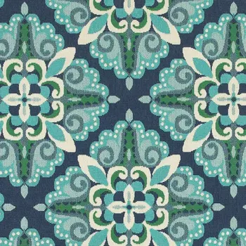 8' X 13' Blue And Green Indoor Outdoor Area Rug