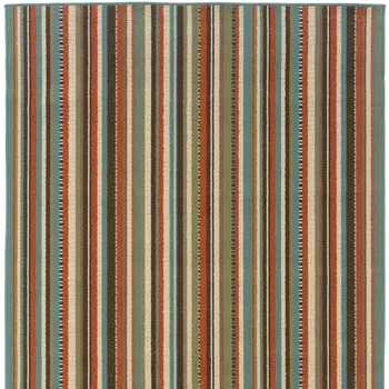 4' X 6' Green Indoor Outdoor Area Rug