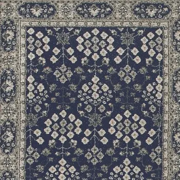 8' Ivory Floral Runner Rug