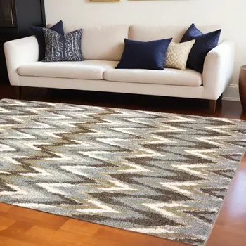 10' X 13' Taupe Dhurrie Area Rug
