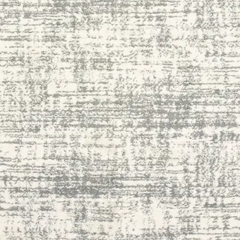 5' X 8' Ivory And Gray Abstract Strokes Area Rug