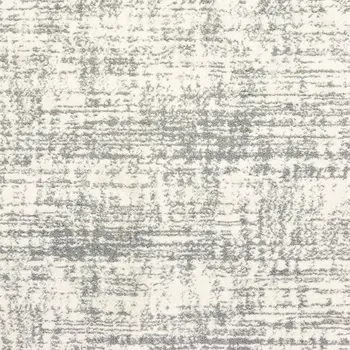 7' X 10' Ivory And Gray Abstract Strokes Area Rug