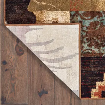 10' X 13' Rustic Brown Animal Lodge Area Rug