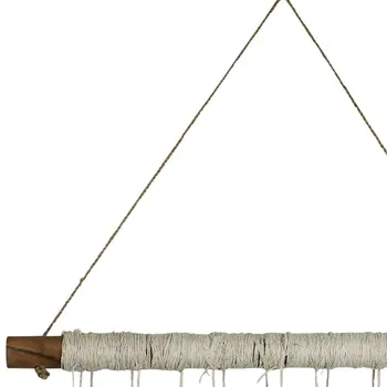 20" X 4" Beige Cotton Novelty Hanging Tapestry