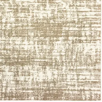 2' X 3' Ivory And Gray Abstract Strokes Scatter Rug
